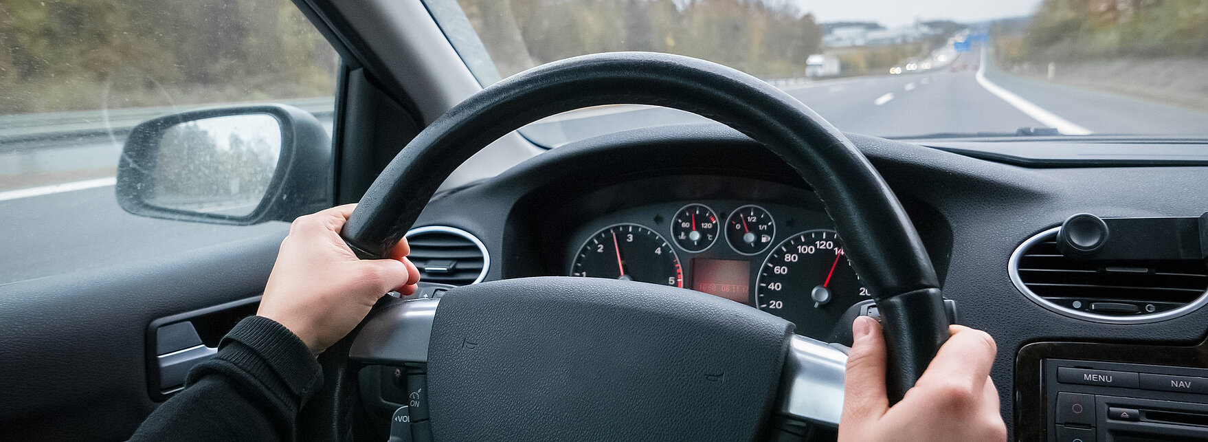 Lenkrad eines Autos